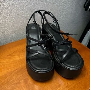 Black Platform Sandals
